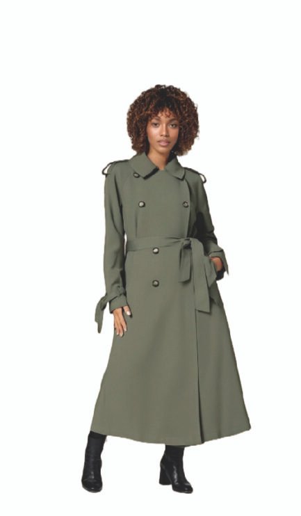 Long Oversized Double-breasted Trench